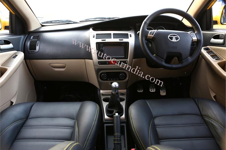 Interiors are carried over from the standard Vista D90 with the addition of a custom gearknob and pedals. 